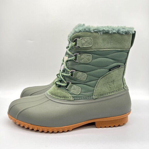 10XX 10 4E EXTRA EXTRA WIDE WIDTH‎ Propet Ingrid Green Winter Snow Boots Shoes - Picture 6 of 11